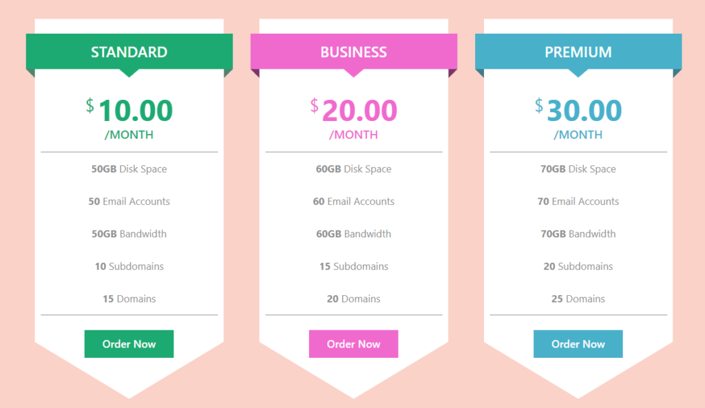 Pricing table template free download Pricing table template free download