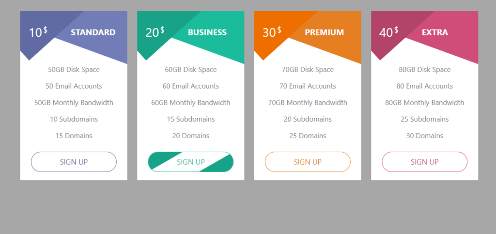 Cool Bootstrap 5 Pricing Table Templates Cool Bootstrap 5 Pricing Table Templates