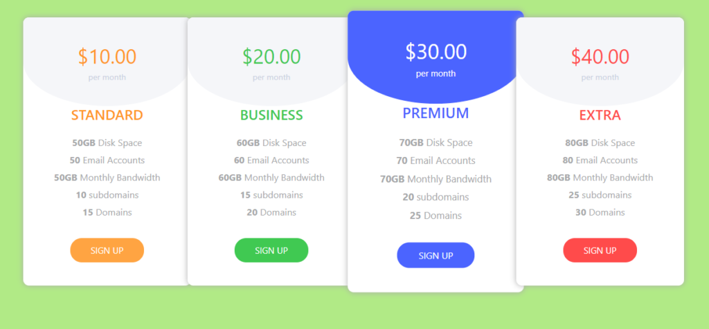 12 Cool Bootstrap 5 Pricing Table Examples