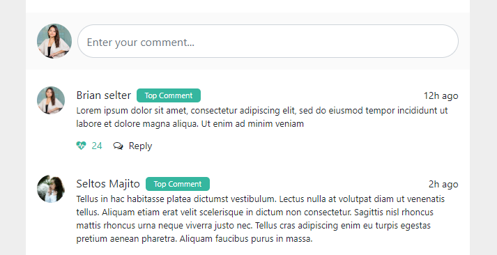 Top 5 Bootstrap comment snippets