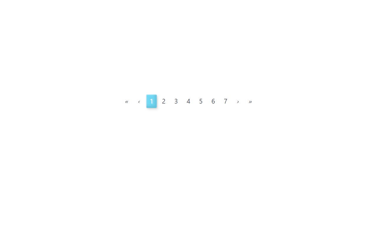 3D Pager / Pagination example — Bootstrap 5 snippet preview