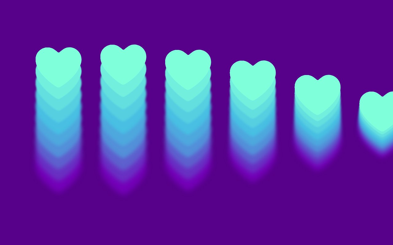 Awesome heart love animation — Bootstrap 5 snippet preview