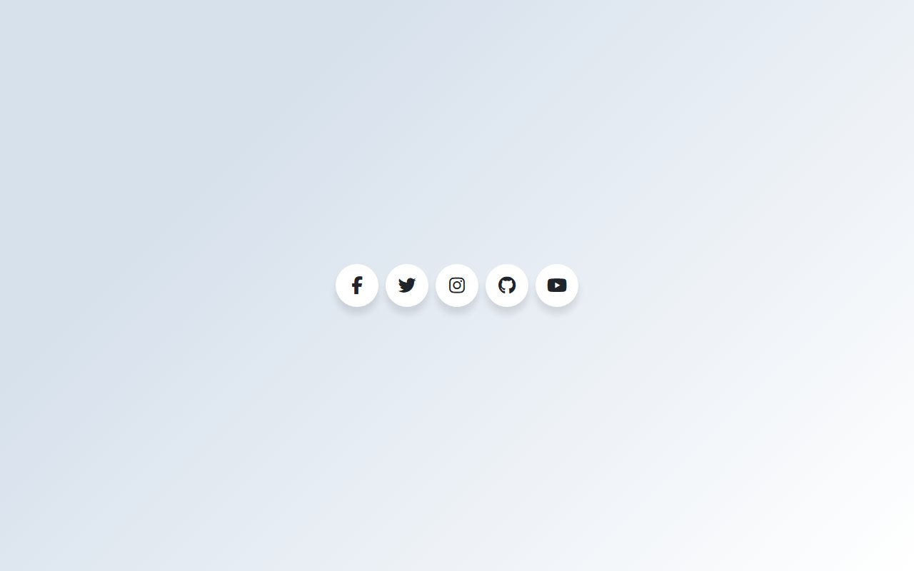 Awesome Social Media Buttons with Hover Animation — Bootstrap 5 snippet preview