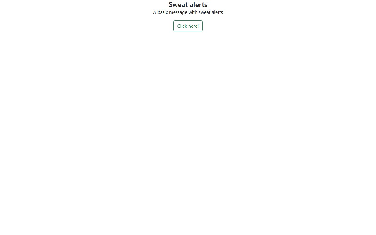 Bootstrap 5 Basic message alert with sweat alerts snippets — Bootstrap 5 snippet preview