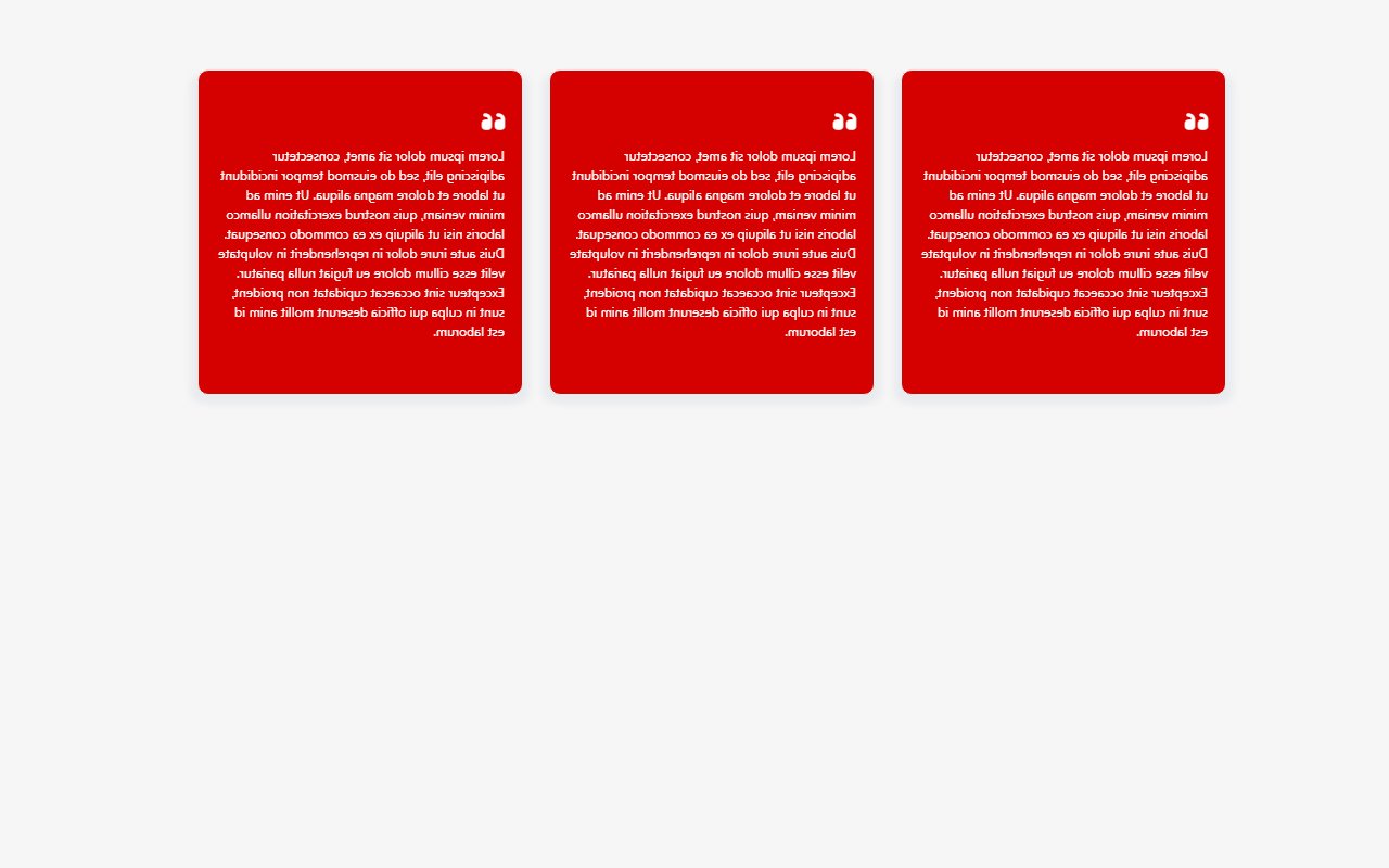 Bootstrap 5 Client Testimonials with 3D flip animation… — Bootstrap 5 snippet preview
