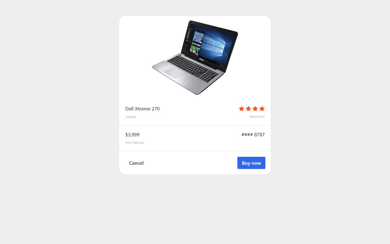 Bootstrap 5 E-commerce product card checkout — Bootstrap 5 snippet preview