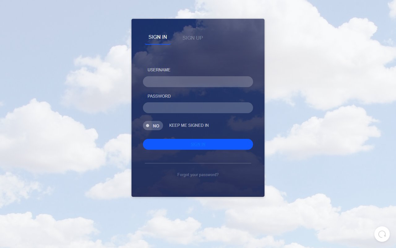 Bootstrap 5 Login Signup form with refresh button — Bootstrap 5 snippet preview