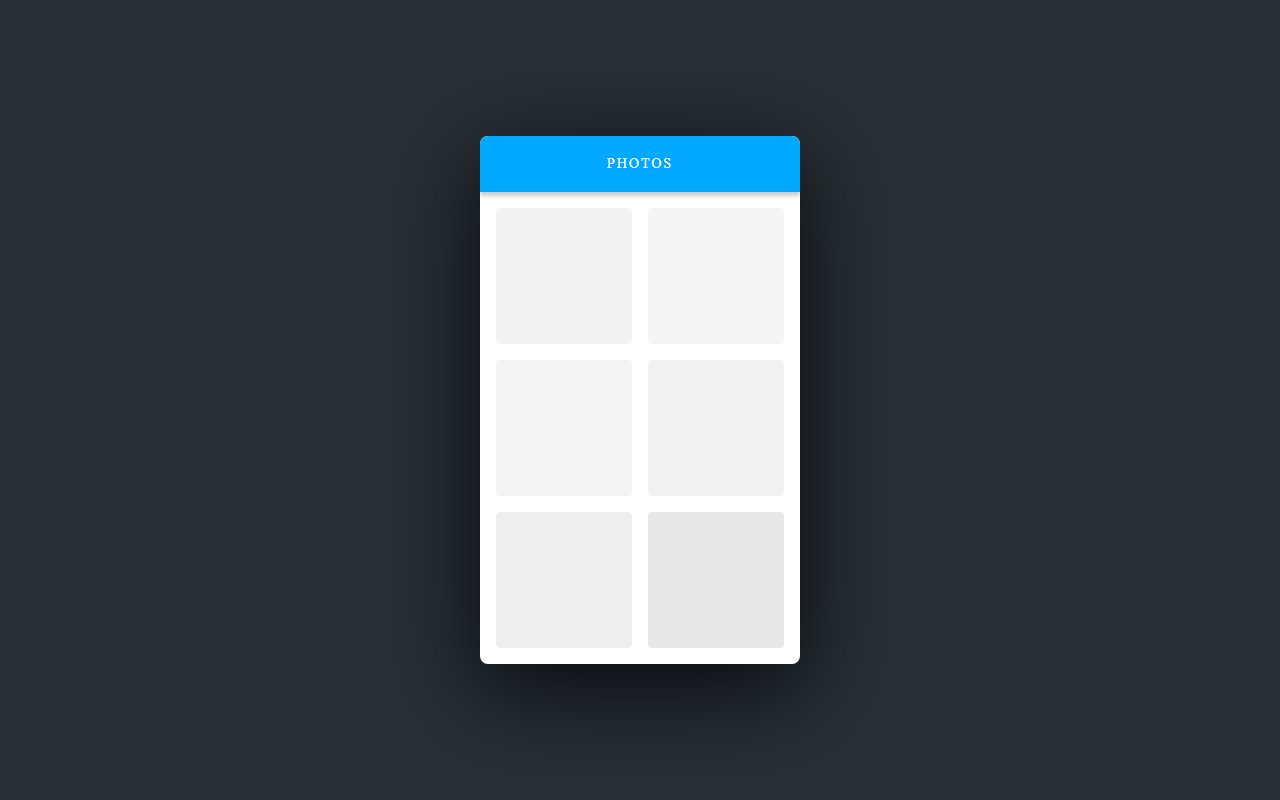 Content preloader example with pure CSS — Bootstrap 5 snippet preview