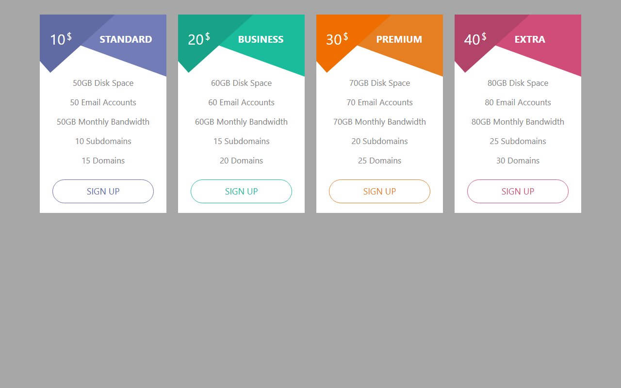Cool Bootstrap 5 Pricing Table Templates — Bootstrap 5 snippet preview