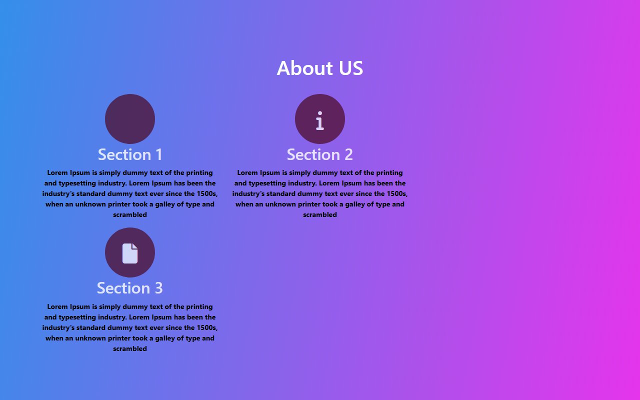 Creative and simple about us snippet — Bootstrap 5 snippet preview