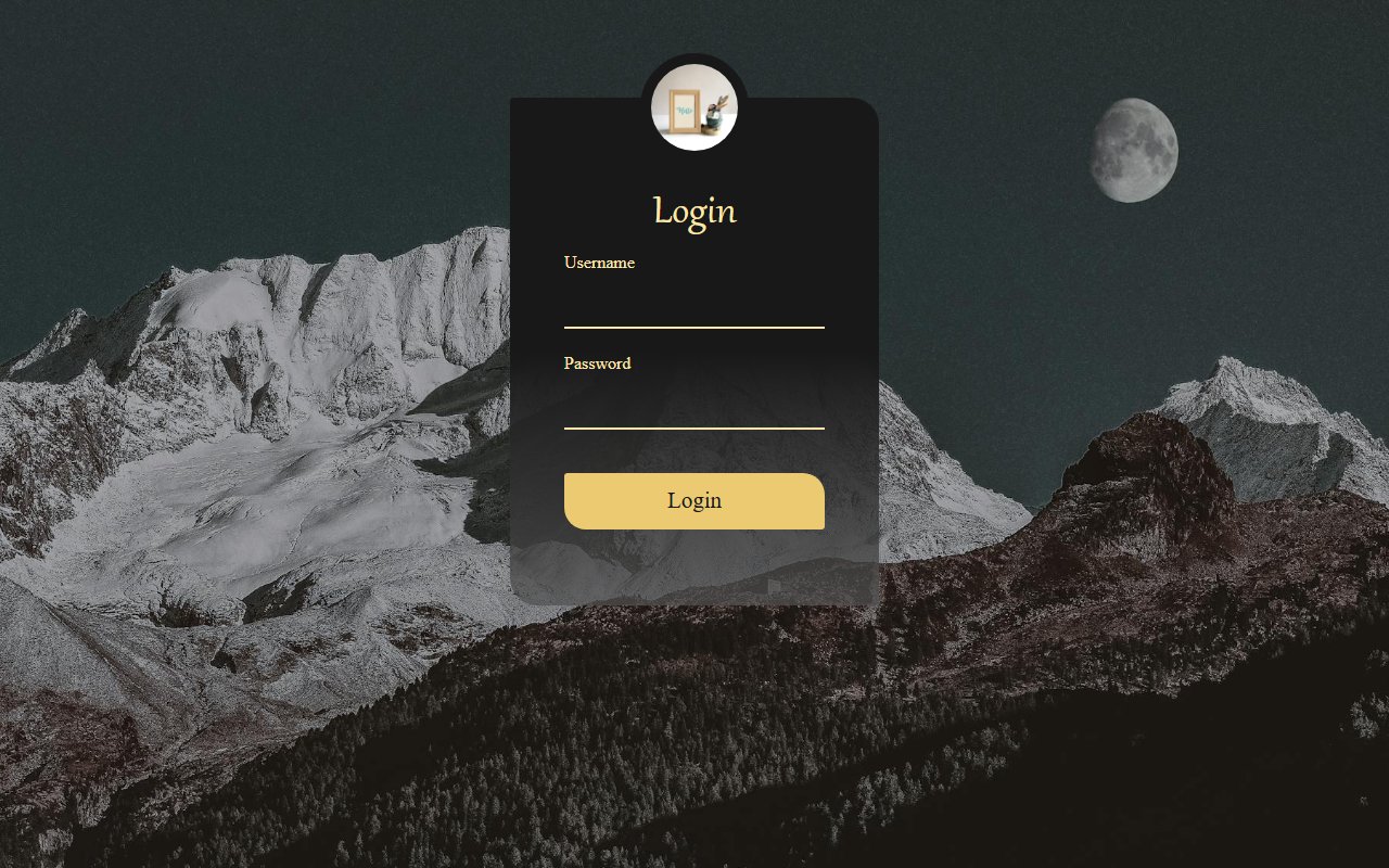Dark Login page with pure CSS snippet — Bootstrap 5 snippet preview