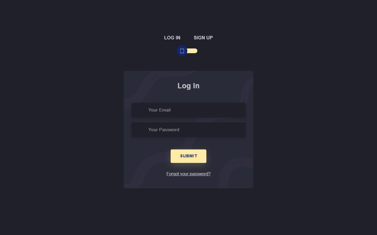 Log In / Sign Up - pure css snippet — Bootstrap 5 snippet preview