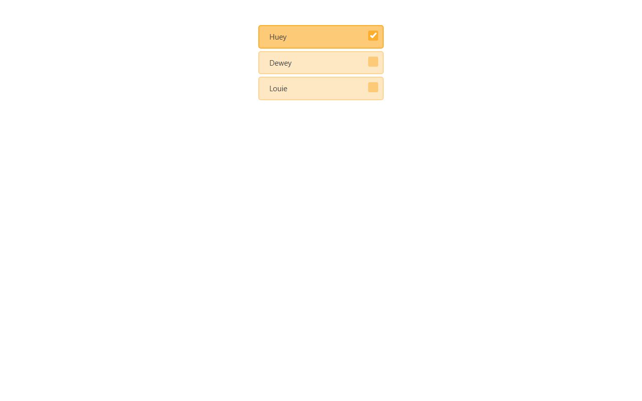 Mobile Radio Buttons with small animation snippet — Bootstrap 5 snippet preview