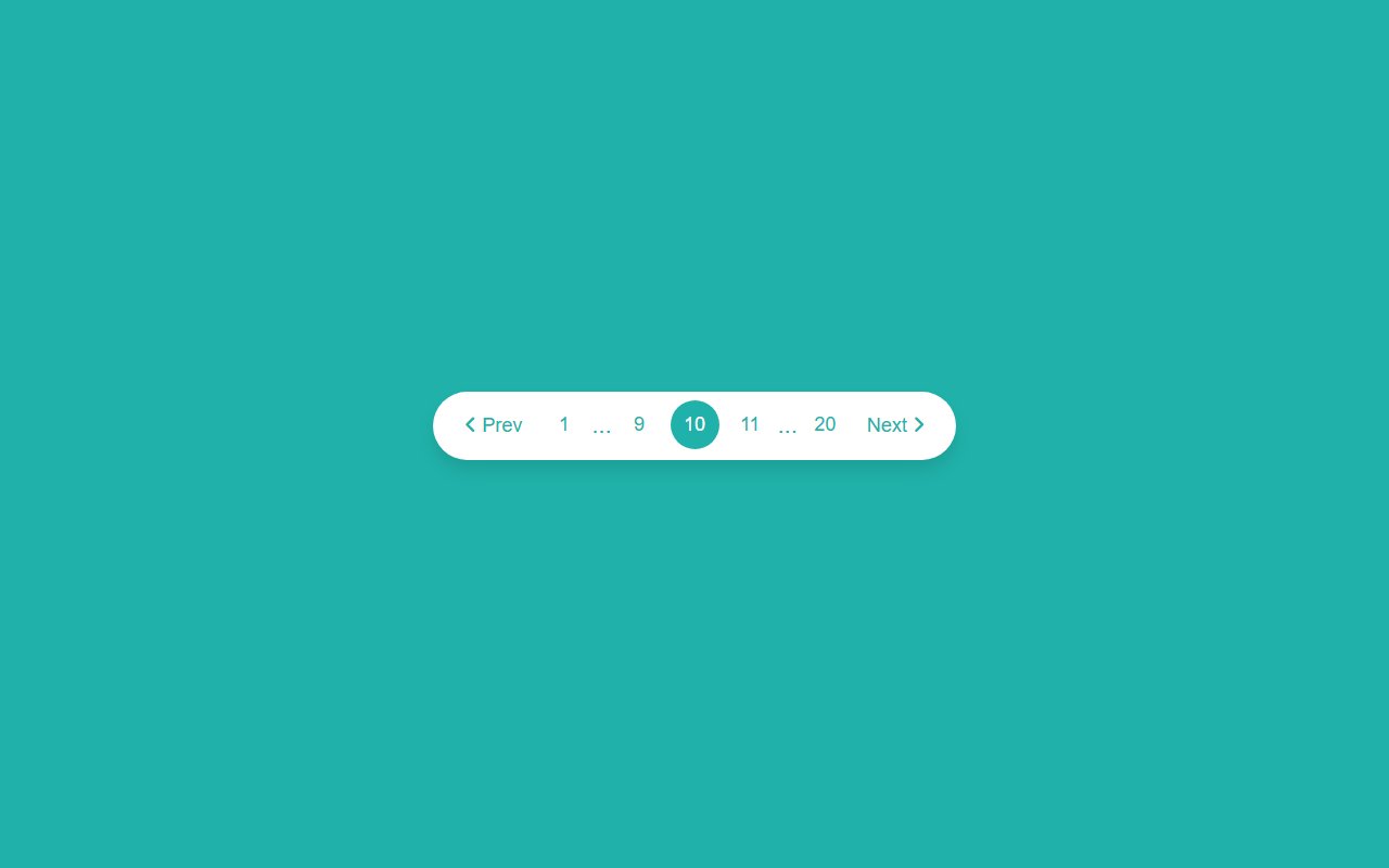 Pagination UI Design using HTML CSS & JavaScript — Bootstrap 5 snippet preview