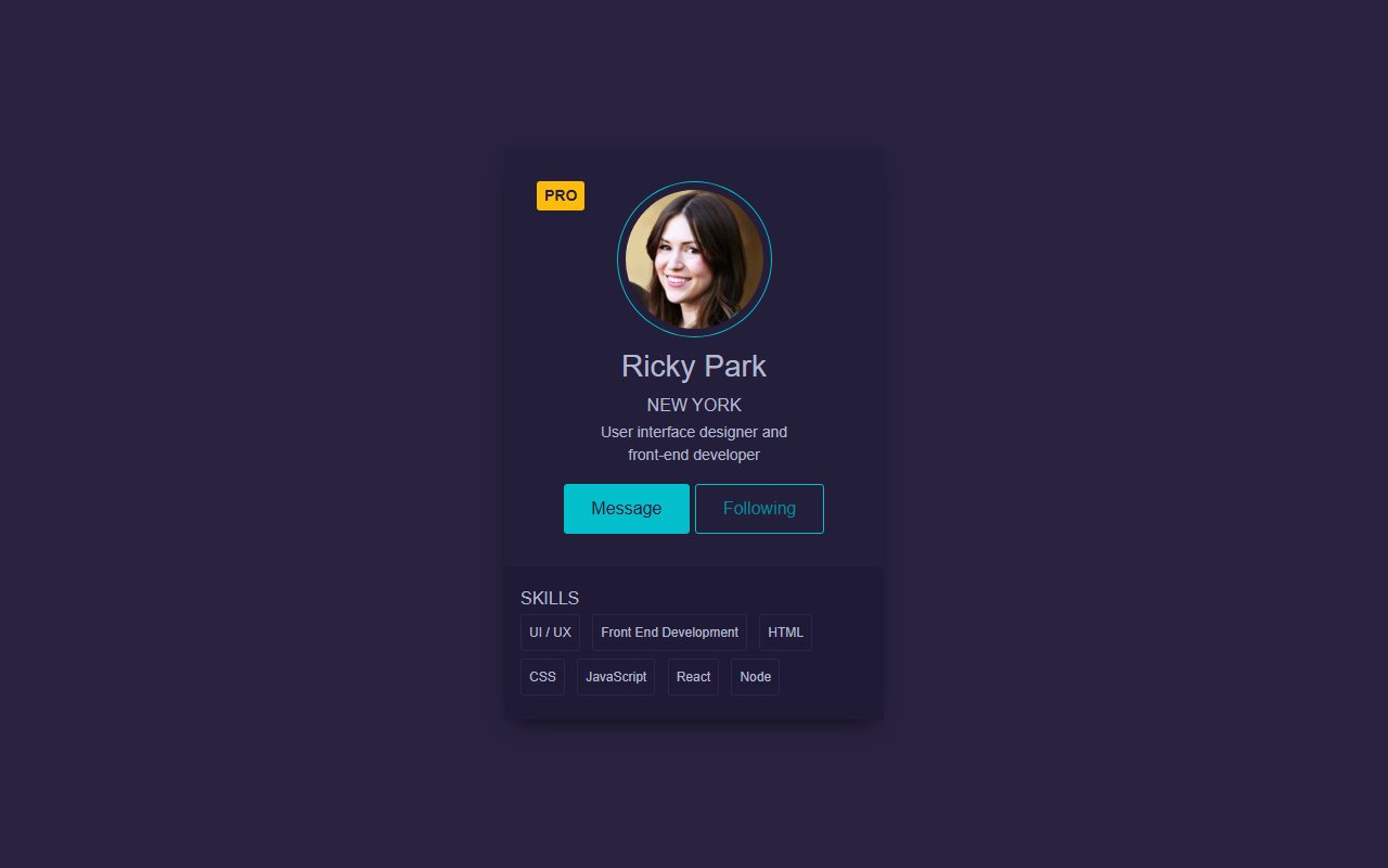 Profile Card Design snippet with pure CSS — Bootstrap 5 snippet preview
