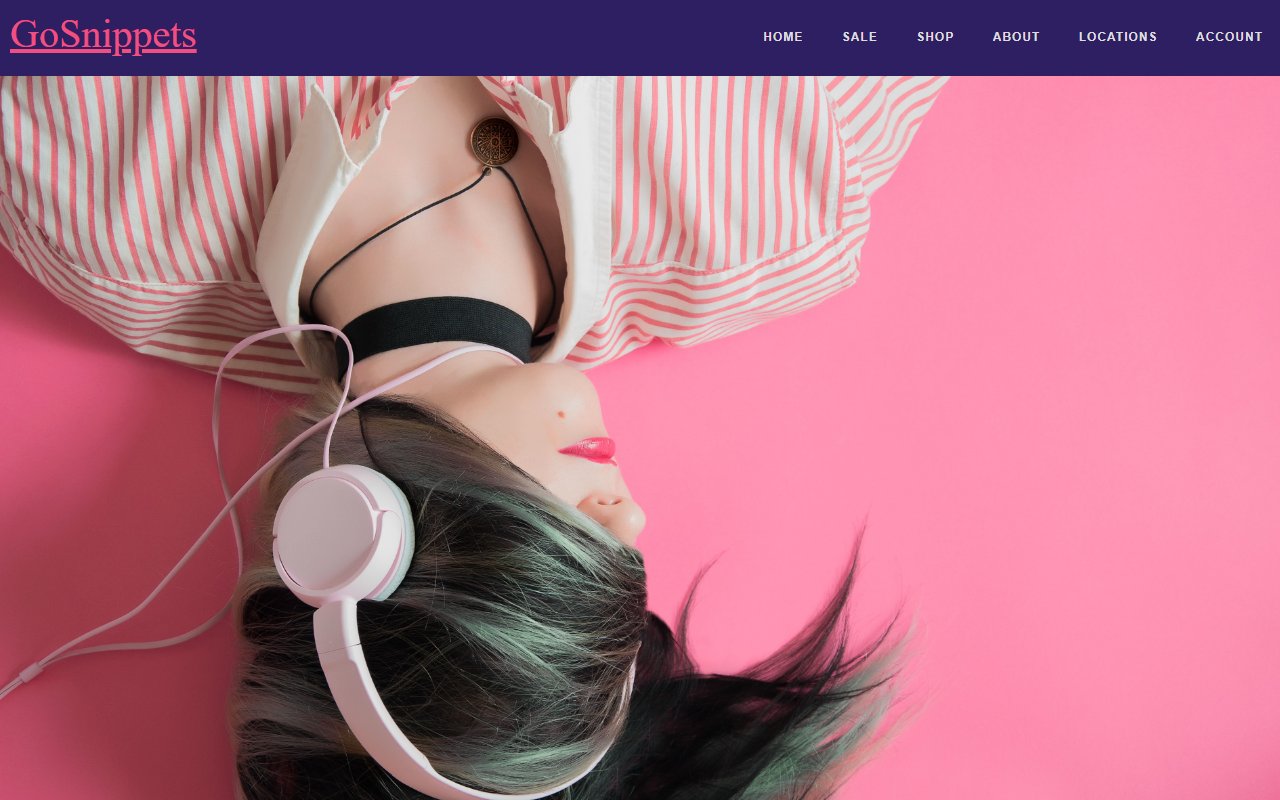 Pure CSS Responsive Menu Mobile -Touch-Friendly — Bootstrap 5 snippet preview