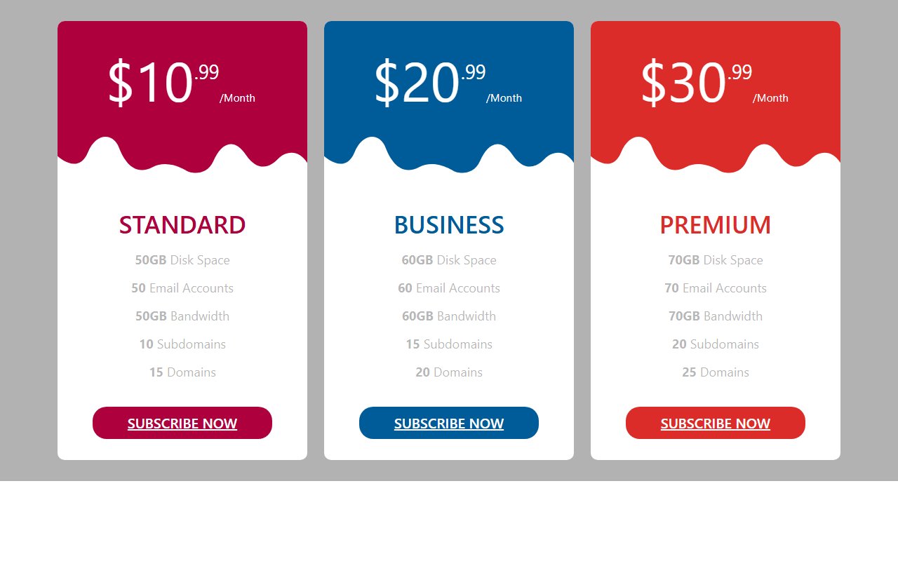 Responsive Bootstrap 5 pricing table template — Bootstrap 5 snippet preview